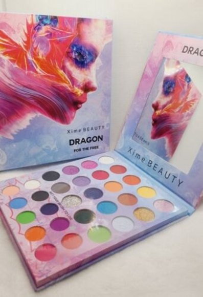 Xime Beauty Dragon 30 Colors Eyeshadow Palette Wet Brush Eye Shadow Color - Picture 1 of 2